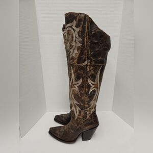 Dan Post Brown Over the Knee Boots